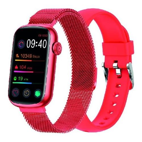 Smarty Smartwatch ELEGANCE HM08-CB0 Red 44 mm SW032C