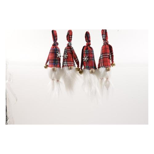 Mercury Personaggio Natale (8x8x28cm) TARTAN Assortito 57574