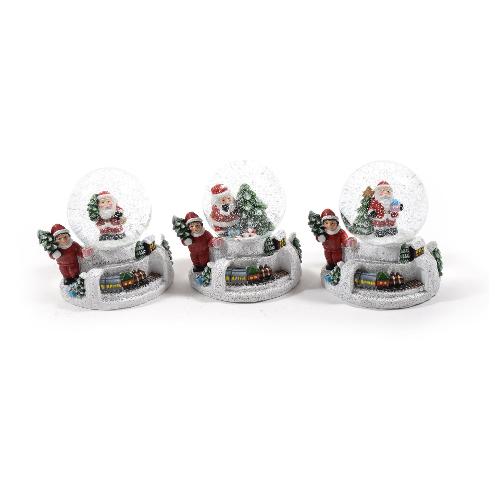 Mercury Palla neve con Babbo Natale colore assortito (9x8 cm) 67514