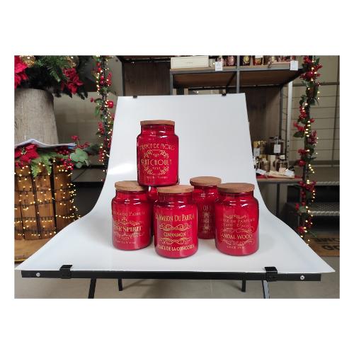 Mercury Candela profumata Frutta e fiori fragranze assortite (10x10x15cm) Contenitore vetro Assortito 63153