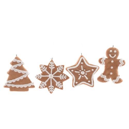 Mercury Personaggio Natale pan di zenzero (-6,5cm) Argilla Assortito 90628