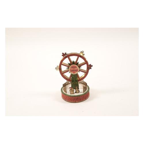 Mercury Decoro ruota panoramica legno con luci (18x8x18 cm) 60695
