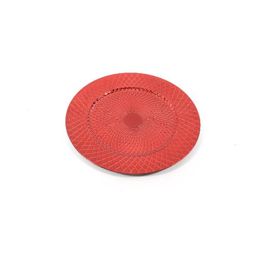 Mercury Sottopiatto Plastica (33cm) DIAMOND MIRROR Rosso 76080