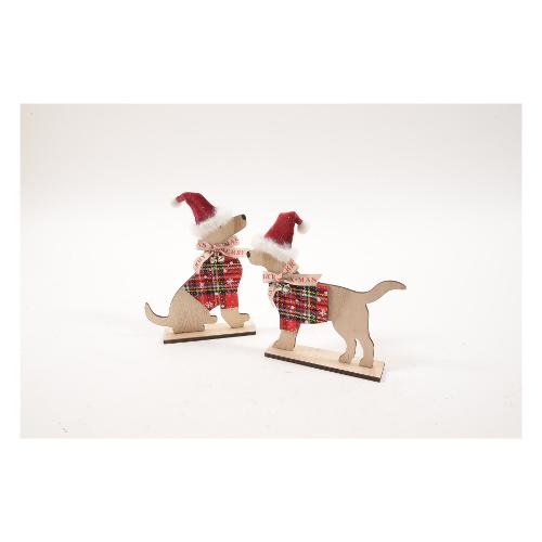 Mercury Decoro HAPPY DOG cagnolino legno Assortito (21x4x20 cm) 72355