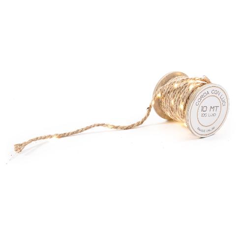 Mercury Filo (10mt) 100 luci Bianco caldo Corda Led CHRISTMAS 09043
