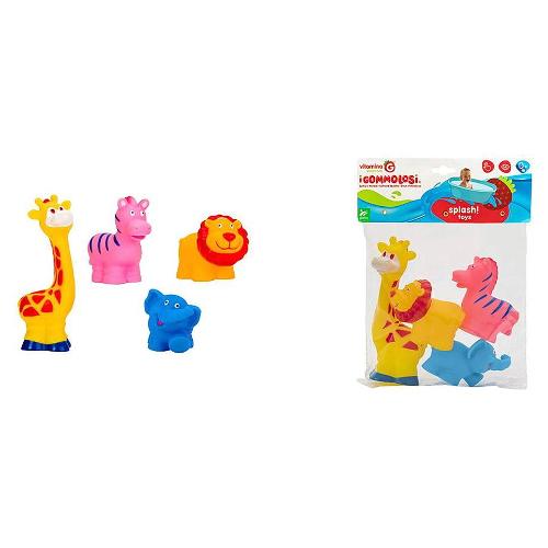Globo Gommolosi Animali Giungla 4 pz VITAMINA G Assortito 05454