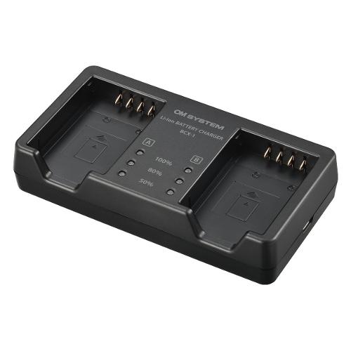 Olympus Caricabatterie per Olympus OMS SYSTEM BCX 1 Dual Black V6560040W000