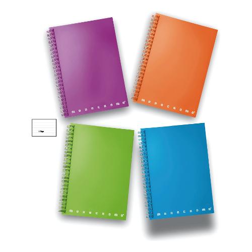 Pigna Quaderno con spirale 1R (1 rigo) A4 MONOCORMO assortito 02315641R