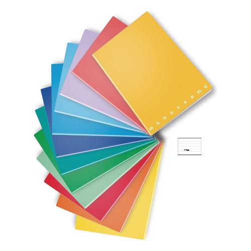 Pigna Quaderno righe 1R (1 rigo) A4 MONOCROMO assortito 02298871R