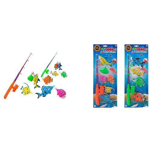 Globo Canna pesca con pesci W’TOY Assortito 41194