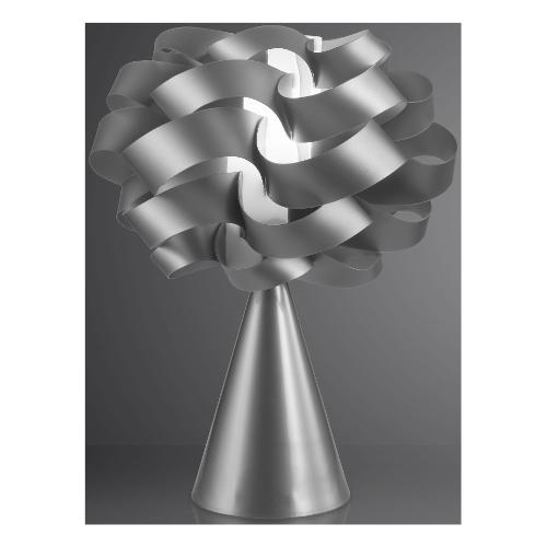 Linea Zero Lampada tavolo CLOUD Silver (28x36cm) CLO LC 30 SVR 1 luce - E27 - Max 30W