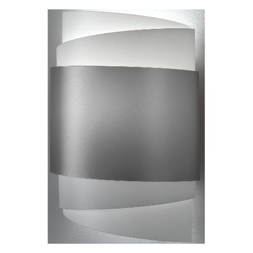 Linea Zero Applique BEA Silver (25x14x35cm) BEA A NC SVR 1 luce - E27 - Max 30W