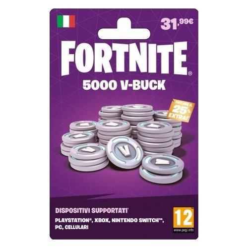 Epic Games Old Servizio Epic Games FORTNITE Carta 5000 V Bucks