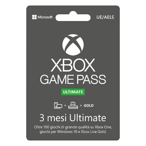 Microsoft Ricarica videogioco XBOX Microsoft Xbox Game Pass Ultimate 3 Mesi QJH 00052