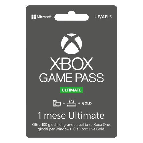 Microsoft Ricarica videogioco XBOX Microsoft Xbox Game Pass Ultimate 1 Mese QJG 00052