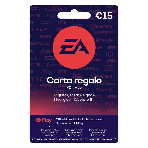 Electronic Arts Ricarica videogioco Carta Ea 15 Euro
