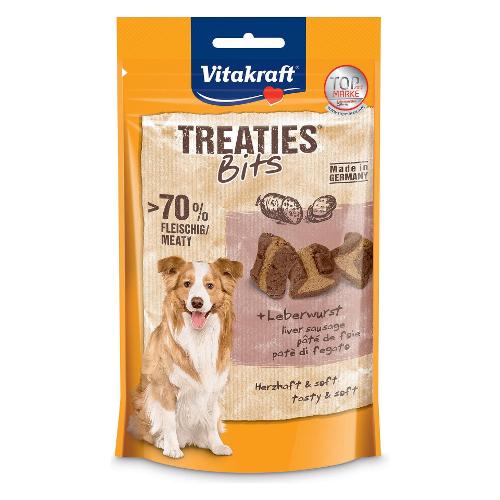 Vitakraft Snack bocconcini cane adulti Treaties Bits patè di fegato Busta 120 gr 28807