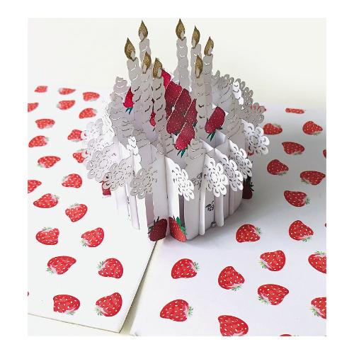 Marpimar Biglietto auguri Compleanno ORIGAMI Pop Up (11,8x16,8 cm) 21OR239