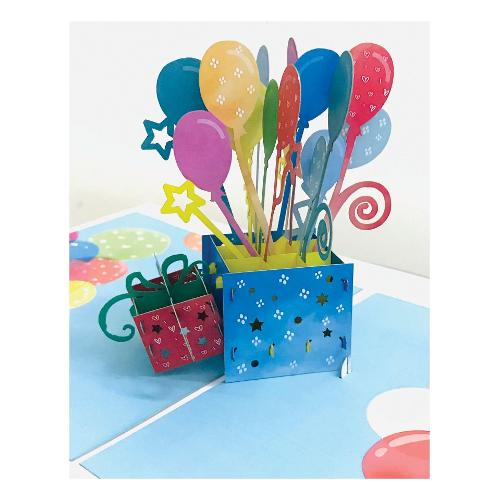 Marpimar Biglietto auguri Compleanno ORIGAMI Pop Up (11,8x16,8 cm) 21OR238