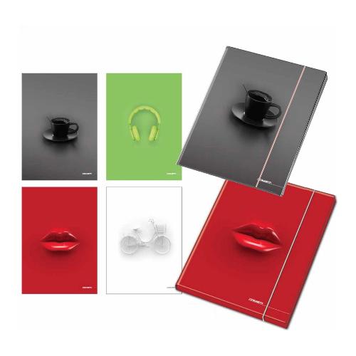 Blasetti Cartellina 3 lembi con elastico ONE COLOR Assortito (26x1,2x35 cm) 8017