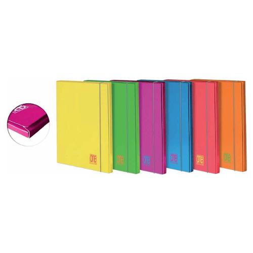 Blasetti Cartellina 3 lembi con elastico ONE COLOR Fluo Assortito (26x1,2x35 cm) 7734