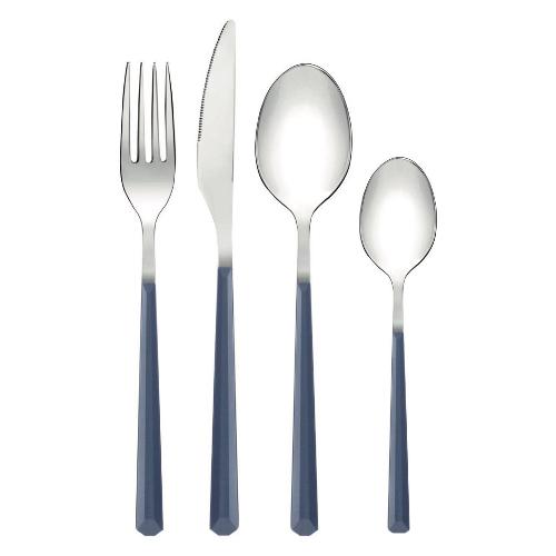 Abert Set posate tavola 24 pz Plastica LAPIS Azzurro RLA3821CAA24
