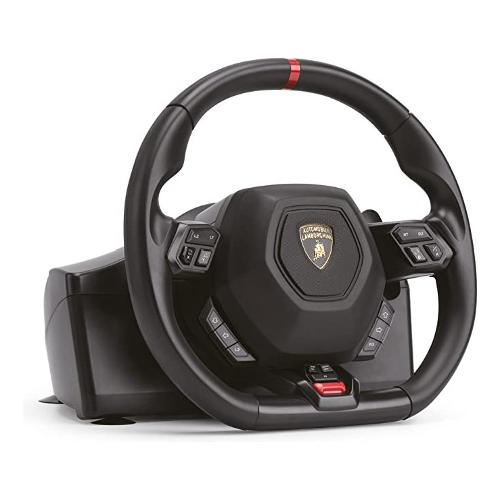 Volante e pedaliera simulatore guida MULTIPIATTAFORMA Lamborghini Black LA  GA AC 13