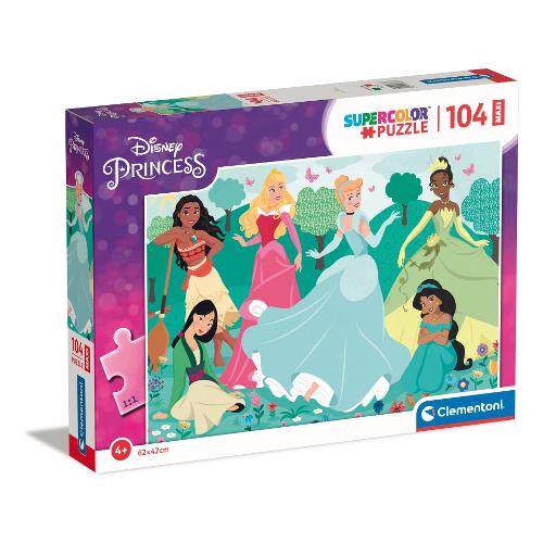 Clementoni Puzzle 104 pz Maxi 5-7a DISNEY PRINCESS 23767