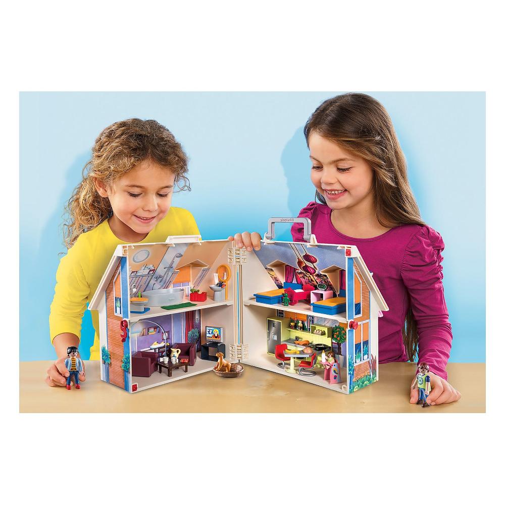 Toy Playmobil Casa Bambole Portatile Doll House Casa Delle Bambole
