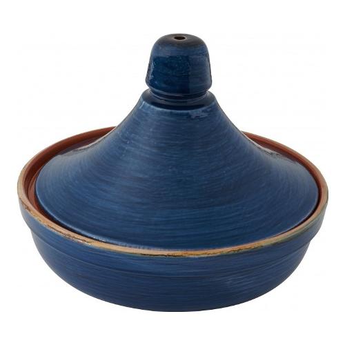 Brandani Tajine con coperchio terracotta (26x20cm) PROLINE Blu 52267