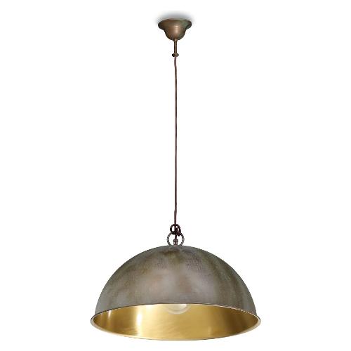 Moretti Sospensione CIRCLE Anticato ramato e Verniciato satinato (50x100cm) 3204 AR VS 1 luce - E27 - Max 52W