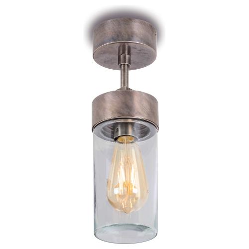 Moretti Plafoniera da esterno SILINDAR Anticato ramato (33,5x10cm) 3357 T AR 1 luce - E27 - Max 52W