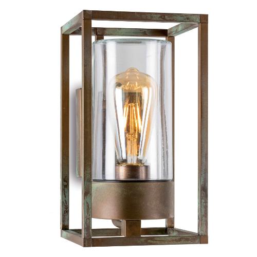 Moretti Applique da esterno CUBIC Anticato ramato (15x20,2x27cm) 3364 T AR 1 luce - E27 - Max 52W