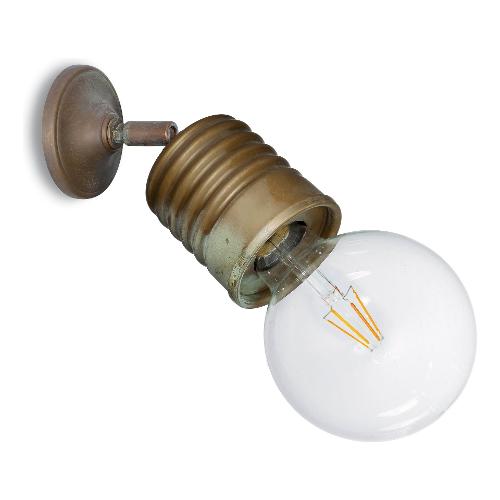 Moretti Faretto spot Anticato ramato (17,5x8,5cm) 3070 AR 1 luce - E27 - Max 28W