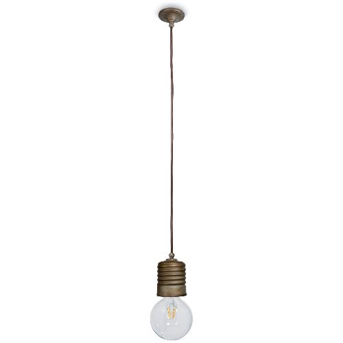 Moretti Sospensione SPIRAL Anticato ramato (8,5x76cm) 3082 AR 1 luce - E27 - Max 28W