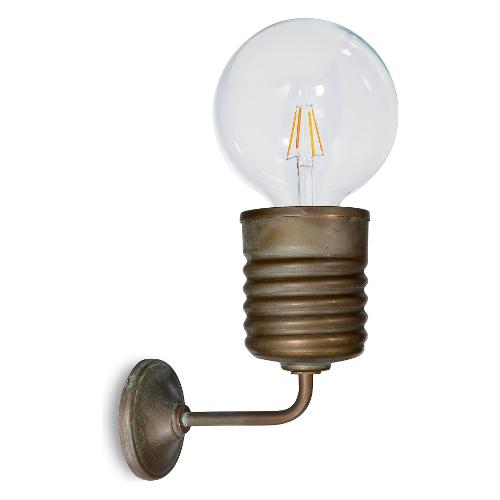 Moretti Applique SPIRAL Anticato ramato (8,5x16,5x18cm) 3071 AR 1 luce - E27 - Max 28W
