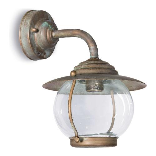 Moretti Applique da esterno BETULLE Anticato ramato (26x26x27cm) 2050 AR 1 luce - E27 - Max 52W
