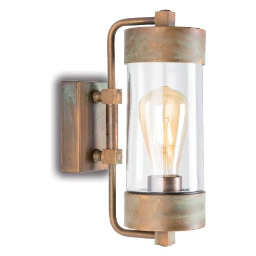 Moretti Applique da esterno CUBIC Anticato ramato (10x18x30cm) 3389 T AR 1 luce - E27 - Max 52W