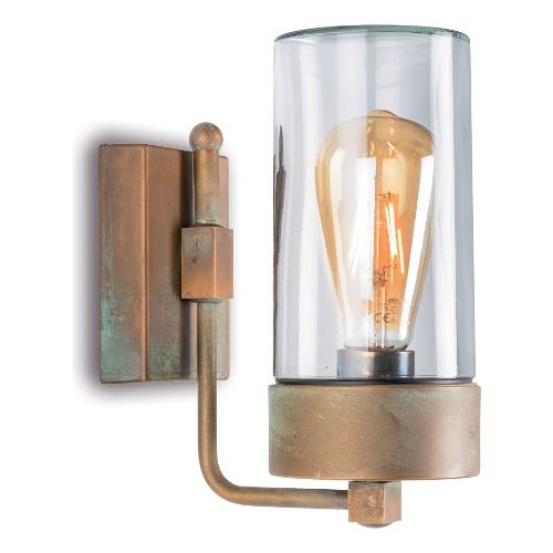 Moretti Applique da esterno SILINDAR Anticato ramato (10x18x21,4cm) 3390 T AR 1 luce - E27 - Max 52W
