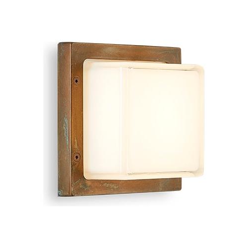 Moretti Applique da esterno ICE CUBIC Anticato ramato (16,2x11x16,2cm) 3403 GX53 AR 1 luce - GX53 - Max 13W