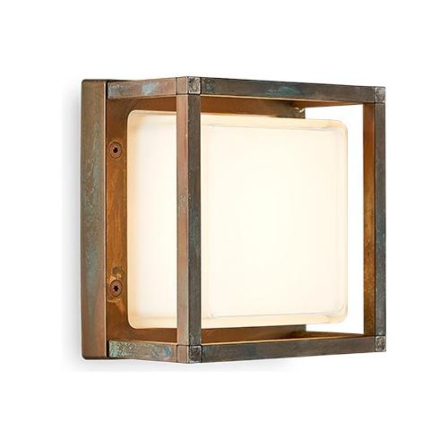 Moretti Applique da esterno ICE CUBIC Anticato ramato (16,2x11,5x16,2cm) 3404 GX53 AR 1 luce - GX53 - Max 13W