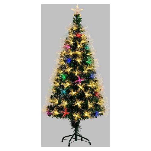 Lotti Albero Natale addobbato Verde (H130 cm) Fibra ottica 48157