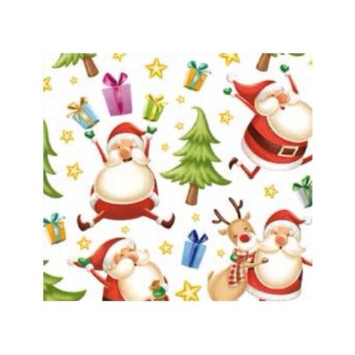Pap Star Set tovaglioli monouso 20pz 3 Veli Happy Santa CHRISTMAS 89100