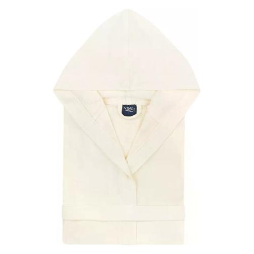 Vingi Accappatoio (L-XL) LISBONA Microspugna Ecrù
