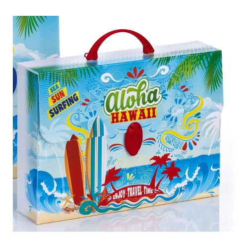 Favorit Valigetta porta documenti A4 HAWAII assortito 100501100 (37x8x27 cm)