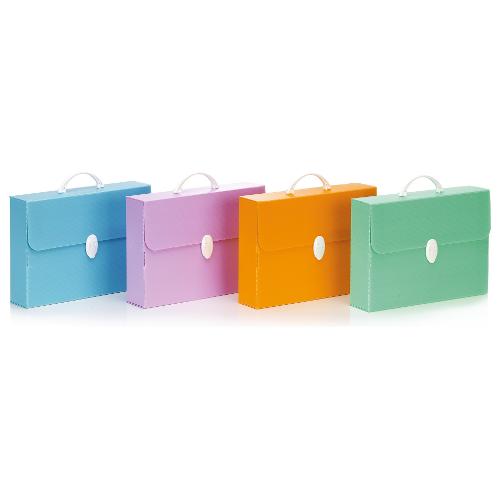 Favorit Valigetta porta documenti A4 PASTEL assortito 100501101 (37x8x27 cm)