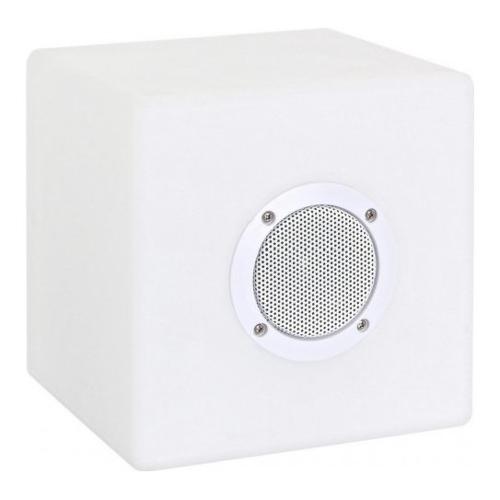 Bizzotto Lampada musicale bluetooth CUBO Speaker Bianco 0827436