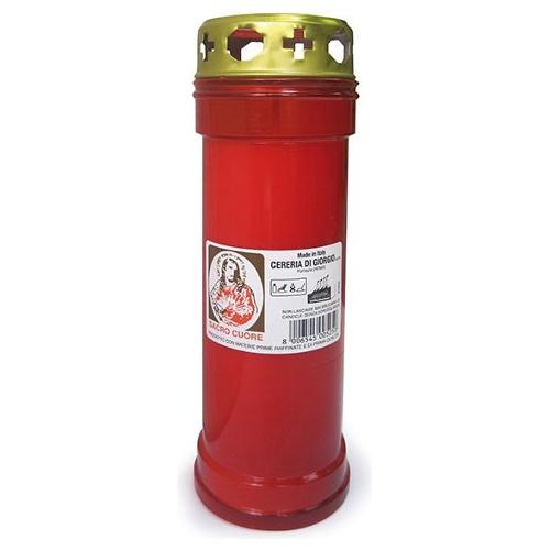 Cereria Di Giorgio Cero votivo Sacro Cuore P50 (6,3x17cm) Rosso 54001