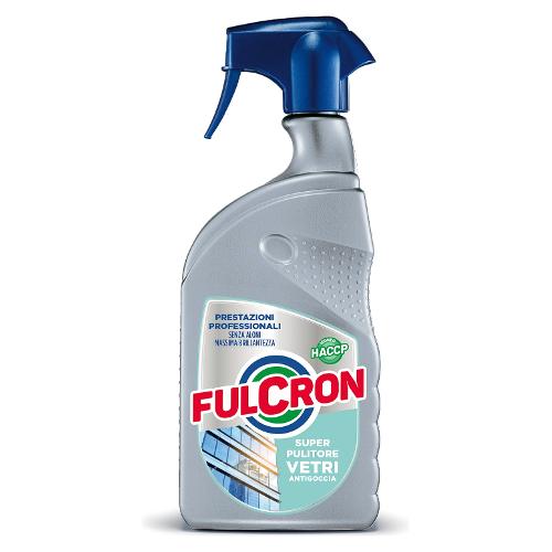 Detergente vetri FULCRON Super Pulitore Vetri Haccp flacone vapo 750 ml  2564