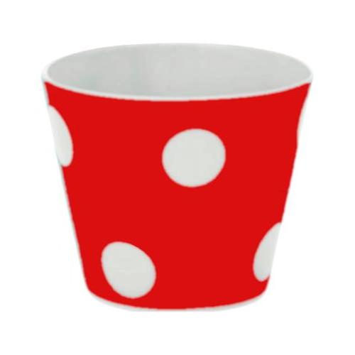 Livellara Bicchierino caffè (6,7x5,5cm) FRESHNESS DOTS Rosso A0600234